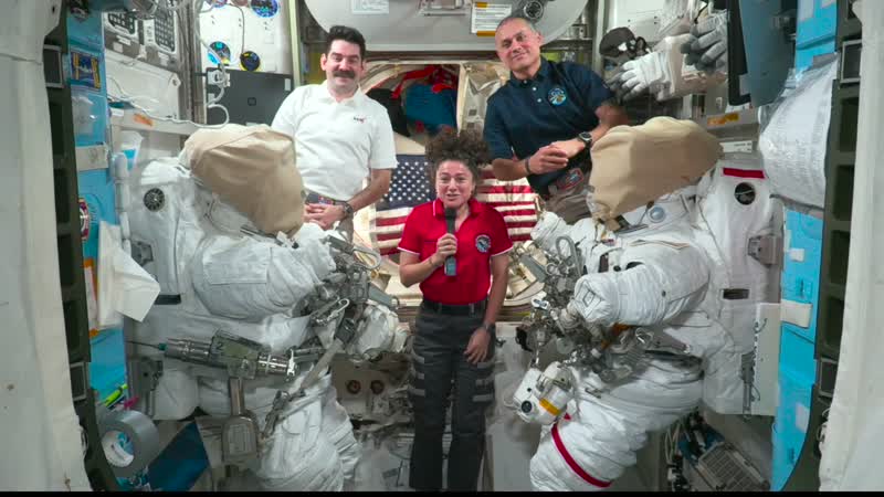 President Donald J. Trump Calls the International Space Station Crew